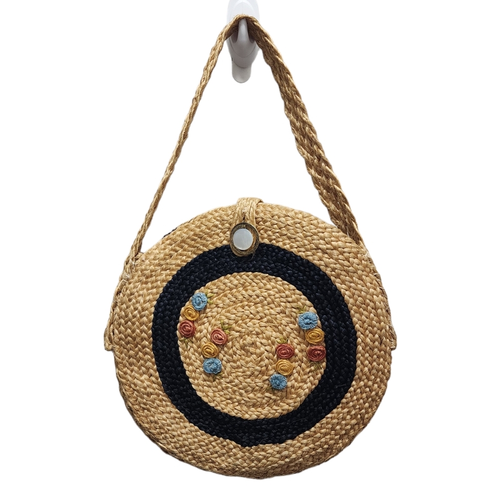 Vintage Woven Handsewn Handbag